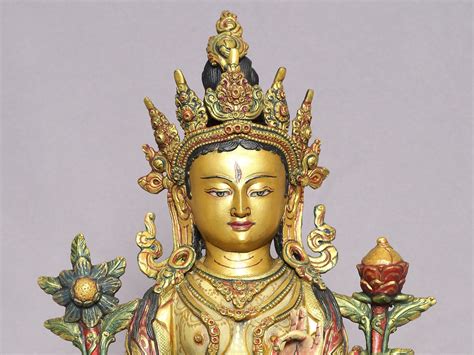 13 Colorful Tibetan Buddhist Goddess White Tara From Nepal Exotic