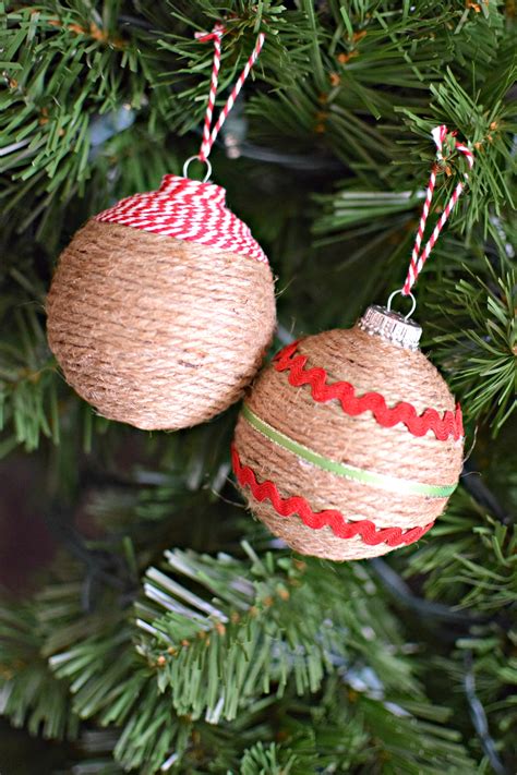 Diy Rustic Christmas Ornaments With Twine Sweet Natures Beauty