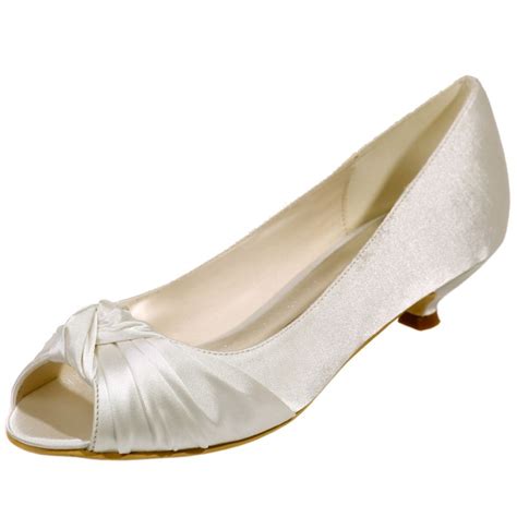 Classy Champagne Satin Bridesmaid Wedding Shoes 2020 3 Cm Low Heel Open
