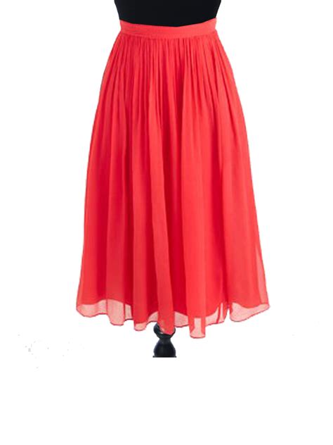 Lovely Coral Chiffon Bridesmaid Skirt Elizabeths Custom Skirts