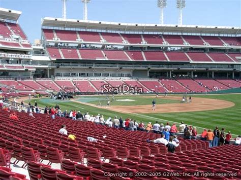 Seat View From Section 135 At Great American Ball Park Cincinnati Reds