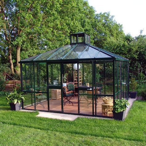 See more ideas about greenhouse, backyard, backyard greenhouse. Teehaus Pavilion Square Greenhouse - Greenhouses at Hayneedle