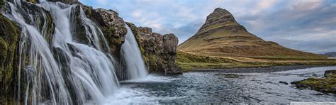 Iceland Waterfall Nature Ultra Hd Desktop Background Wallpaper For 4k
