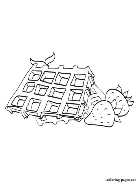 Waffles Coloring Pages Randy Kauffmans Coloring Pages