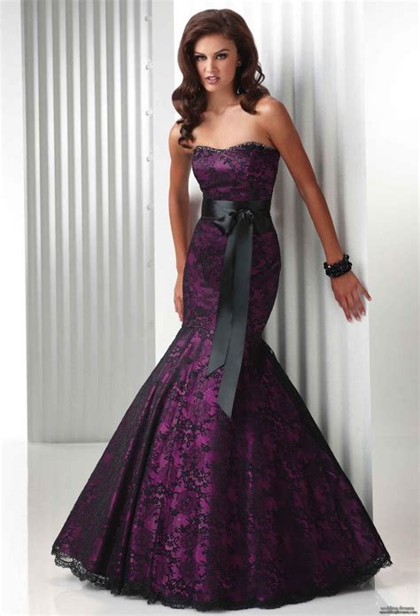 It coincides with the deep jewel tones (amethyst. 25 Astonishing Ideas of Black Wedding Dresses | The Best ...