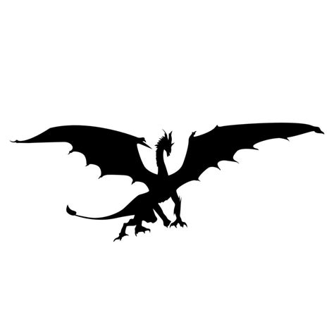 Dragon Silhouette Vector Of Dragon Silhouette Black Dragon Silhouette