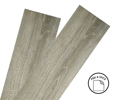 Also understand that once the tile comes into contact with the floor, the adhesive is unforgiving; Floor Planks Tiles Self Adhesive Light Grey Wood Vinyl ...