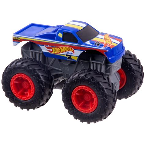 hot wheels monster trucks  scale regular cab rev tredz toy truck