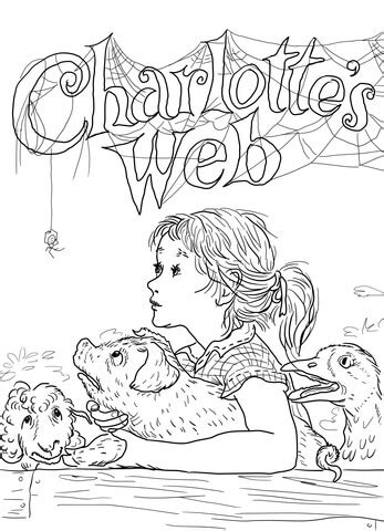 Charlotte's Web coloring page | SuperColoring.com