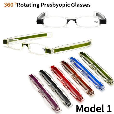 Buy New 360 Degree Rotating Folding Reading Glasses Anti Fatigue Presbyopic Eyeglasses At