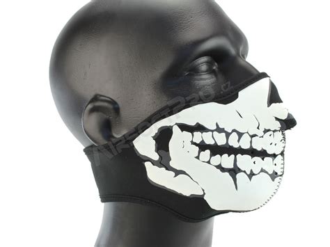 Masky Neoprenová Maska Na Airsoft 3d Lebka Černá Airsoftprocz