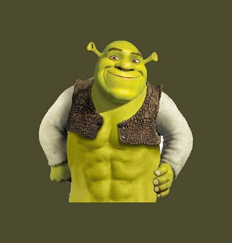 Shrek With Abs Painting By Georgia Dominic Pixels