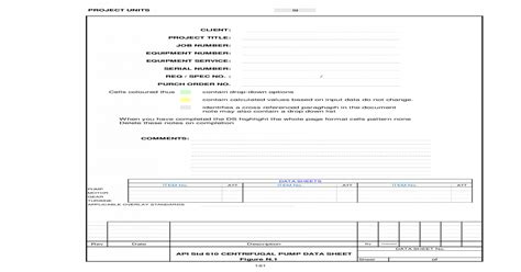 Api 610 11th Ed Datasheet Pdf Document