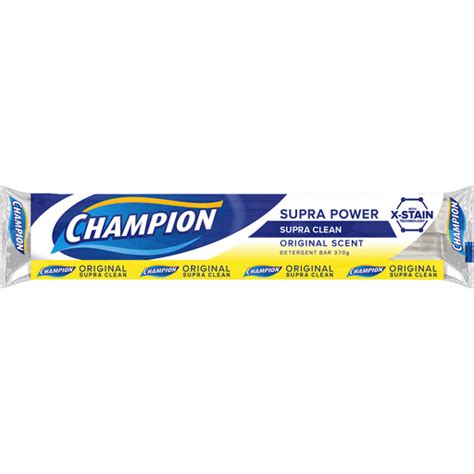 Champion Original Supra Clean Detergent Bar 370g Detergent Bar