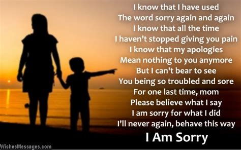 I Am Sorry Poems For Mom