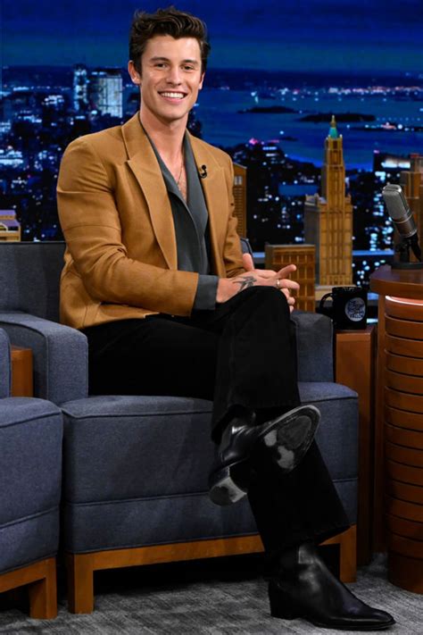 Shawn Mendes In Zegna On The Tonight Show Starring Jimmy Fallon Tom