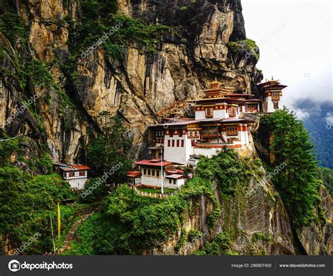 Paro Taktsang Tiger Nest In Bhutan Stock Photo By Phuongphoto 286807400