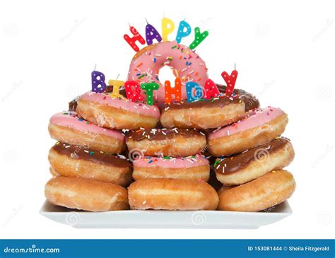 Happy Birthday Donut Cake