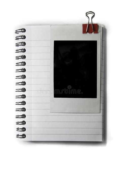 Ring Bound Lined Notepad With A Blanks Photo Attac Stock Image Image