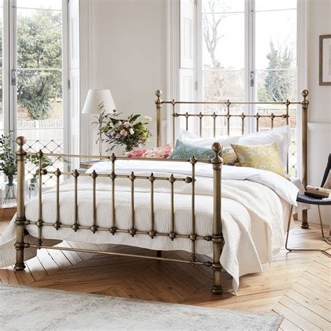 Fill your room with the perfect components using our range of bedroom furniture to ensure your furniture matches either traditional or modern decor. John Lewis & Partners Banbury Bed Frame, King Size, Antique Brass | King size bed frame, Bed ...