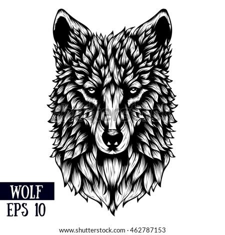 The red wolf coloring head animal free printable. Zentangle Stylized Cartoon German Shepherd Hand Stock ...
