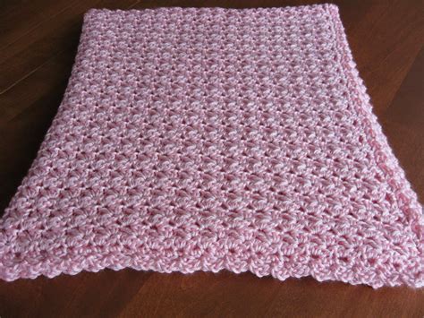 Incredibly Fast And Easy Baby Blanket Crochet Free Pattern Pink Quick