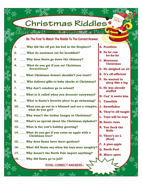 See more ideas about christmas diy, christmas fun, christmas riddles. Christmas Riddles Christmas Party Game Holiday Party Game | Etsy