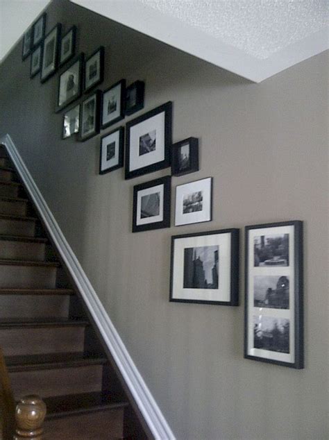 15 Awesome Arranging Pictures On A Stair Wall Ideas Staircase Wall