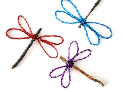 Nature Stick Dragonfly Craft Our Kid Things