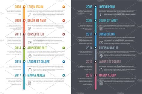 Timeline Infographics | Custom-Designed Graphics ~ Creative Market