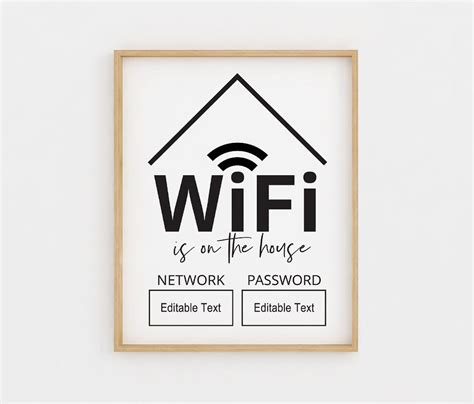 Template Free Wifi Printable