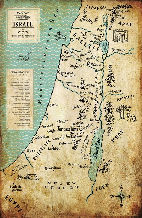 Drive Thru History Ancient Israel Map Behance