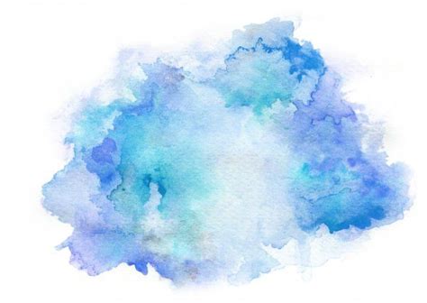 Tinta De Dibujo Acuarela Azul — Imagen De Stock Fondos Acuarela