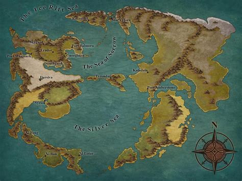 World Map Playing Around With Inkarnate Pro Not Ideal