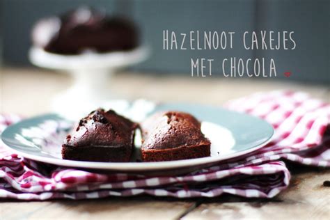 Hazelnoot Chocolade Cakejes Proeven Met Liefde