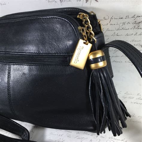 Reduced Price Vintage Tignanello Black Leather Purse Shoulder Bag With