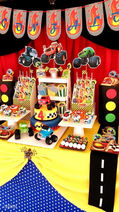 Blaze And The Monsters Machines Birthday Party Ideas Photo 1 Of 12