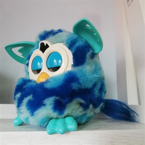 Furby Boom Blue Wave 2012 With Free Plush Stuffed Toy Hobbies And Toys
