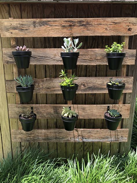 Beautiful Work Wooden Pallet Wall Planter Lowes Vertical