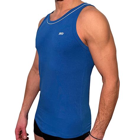 Mens Curved Hem Tank Tops And Sleeveless T Shirts Inderwear