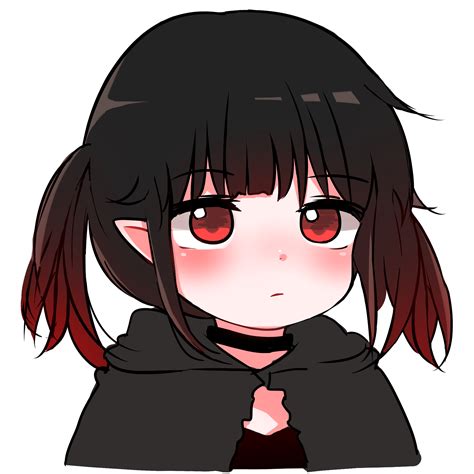 Safebooru 1girl Bangs Black Choker Black Cloak Black Hair Blush Brown