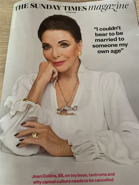 sunday times magazine 10 10 21 joan collins cover feature yourcelebritymagazines