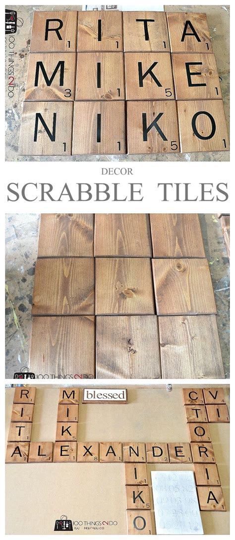 How To Make Scrabble Tiles Woodworking Projects Diy Diy Wood