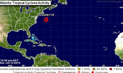 Tropical storm claudette formed over louisiana saturday. Tropical Storm Claudette Path Released by National Hurricane Center