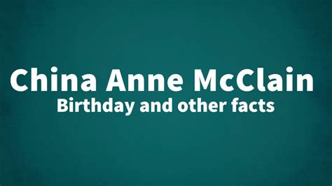 China Anne Mcclain List Of National Days