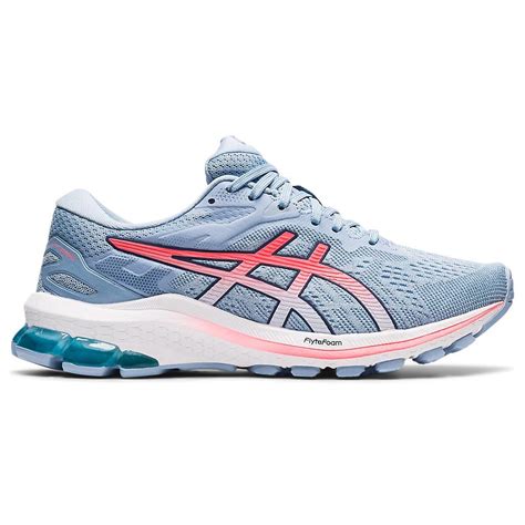 Asics Womens GT 1000 10 Running Shoes Soft Sky Blazing Coral