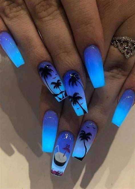 99 Best Coffin Nail And Gel Nail Designs For Summer 2019 Summernails