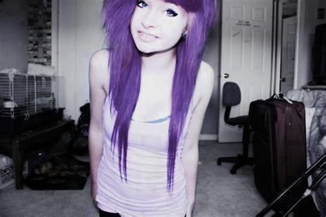 Purple O Cute Scene Hair Dyed Hair Purple Hair