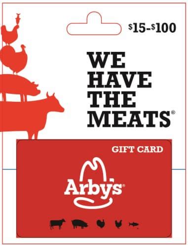 Arby S 15 100 Gift Card Activate And Add Value After Pickup 0 10