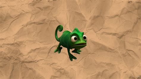 Pascal The Chameleon Disneys Tangled Desktop Wallpaper